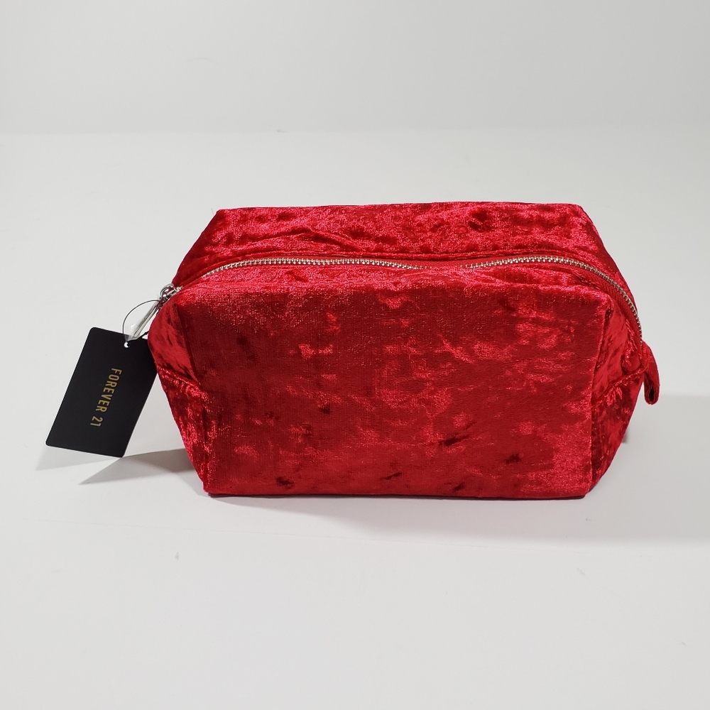 Forever 21 Red Medium Multi Use Cosmetic Bag